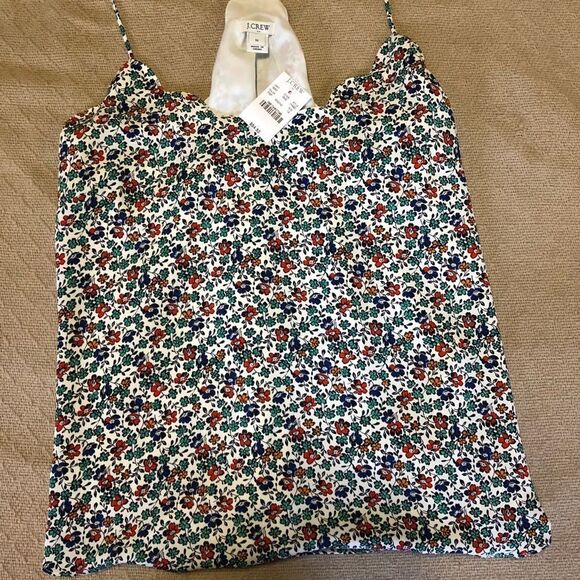 jcrew printed scallop cami    - Picture 4 of 8